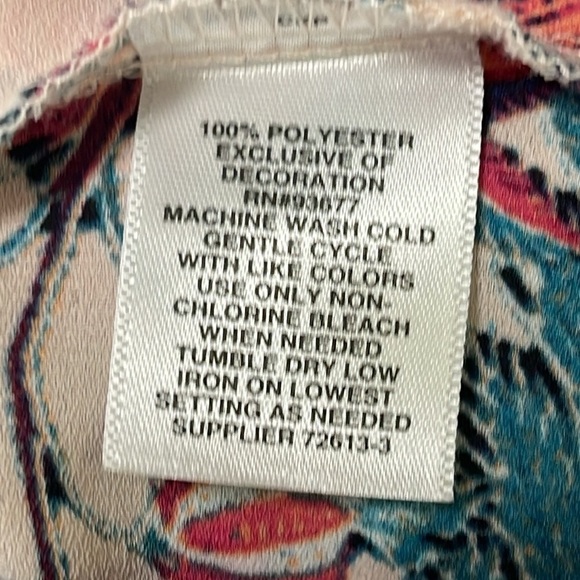 Boutique Women’s High-Low Multicolor Floral Maxi Dress Size 0X - Picture 11 of 11